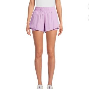 Avia Purple Athletic Shorts with Lightweight Breathable Fabric